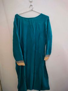 Elegant Teal Kurta (Size XL)