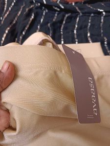 shimmer leggings beige