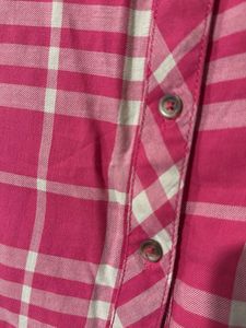 Hot Pink Check Shirt