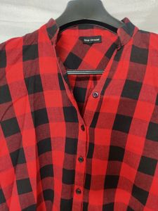 Free Shipping Red And Black Shirt