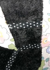 Cozy Black Fuzzy Cardigan