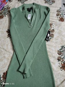 Derek Heart Ribbed Bodycon Top
