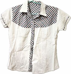 White & Checkered Shirt