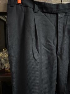 Navy Patterned Pants