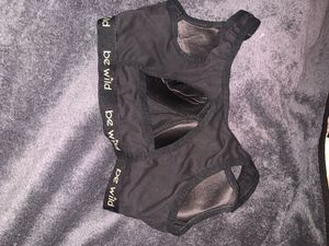 Black 'Be Wild' Sports Bra