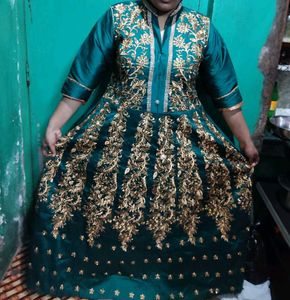 Green Ethinic Gown
