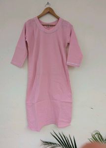 Pink Top with Detail and plane pant