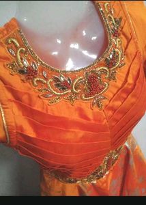 🎉Orange Ethnic Gown