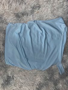 Chic Asymmetric Light Blue Top