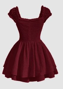 Charming Maroon Mini Dress