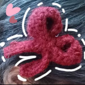 Cute Crochet Bow Clip🎀✨️