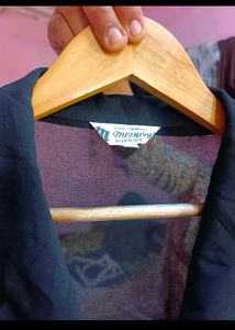 Korean Sheer Black Blazer/ Coat (Women's)