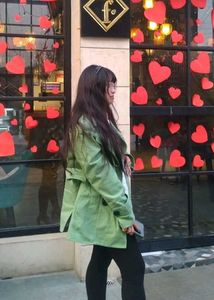 Green Overcoat Women