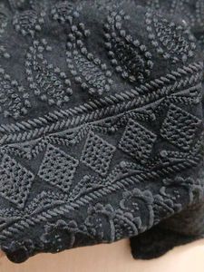 Black Paisley Print Top