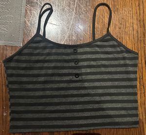 Striped Crop Tank Top