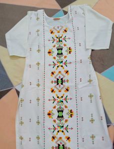 Stylish White Kurta