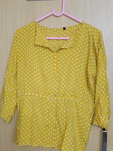 Yellow Polka Dot Top