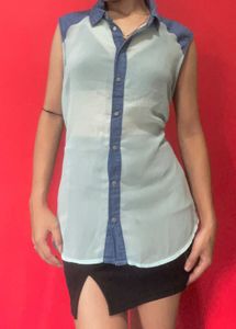 Mint &amp; Denim Sleeveless Top