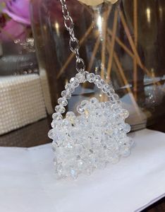 Beaded Mini Pouch Keychain