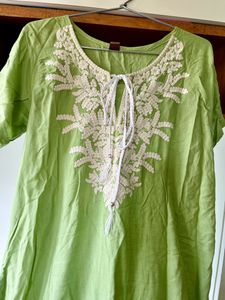 Fluorescent Green Kurta
