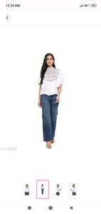 White Cotton High Neck Top