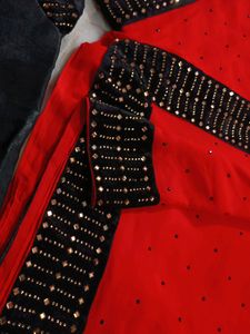 Beutiful Red Colour Attractive Saree