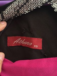 Stylish Pink &amp; Black Maxi Dress