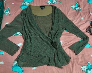 Shimmery Mesh Top