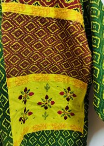 one time used Applique Worked( pure cotton)