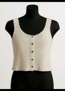 Crochet Button-Up Tank