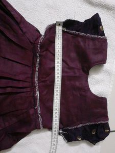 Purple Silk Cotton Frock