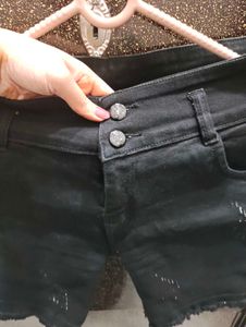 Denim black Shorts