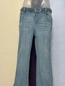 Branded Flare Leg Denim Jeans Size 28-30