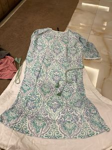 Patterned Midi Dress