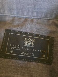 Men's Gray Button-Down Shirt