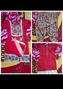 Red Punjabi suit