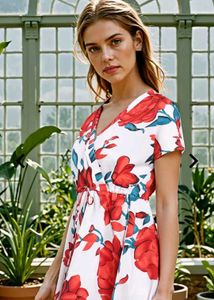 Floral Print Mini Dress 🛍️