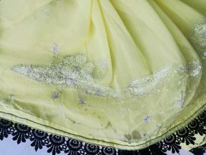 Elegant Yellow Ethnic Dupatta