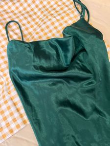 Emerald Green Slip Dress