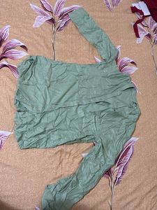 Green Button-Down Shirt