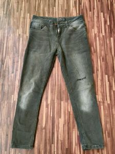 Slim Fit Distressed Jeans