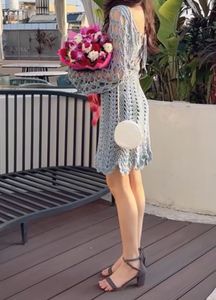 Crochet Openwork Knit Dress