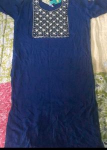 Blue Working Kurta