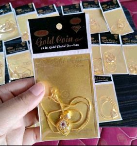 GOLD PLATED NECKLACE - 2 PCS ✅✅✅✅