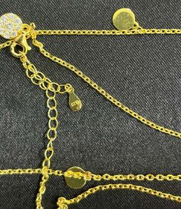 GIVA 925 Silver Elegant Golden Necklace