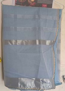 Organza Saree With Attached Blouse Piece