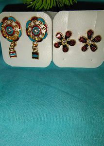 Colorful Earrings Set (Buy Any 2 In 99rs)