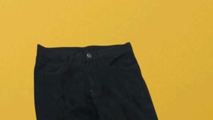 I@45 Size-28 Black Wide Leg Cargo Pants