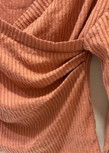 Beautiful Ribbed Wrap Top