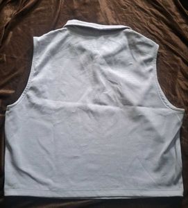 Sleeveless Polo Top